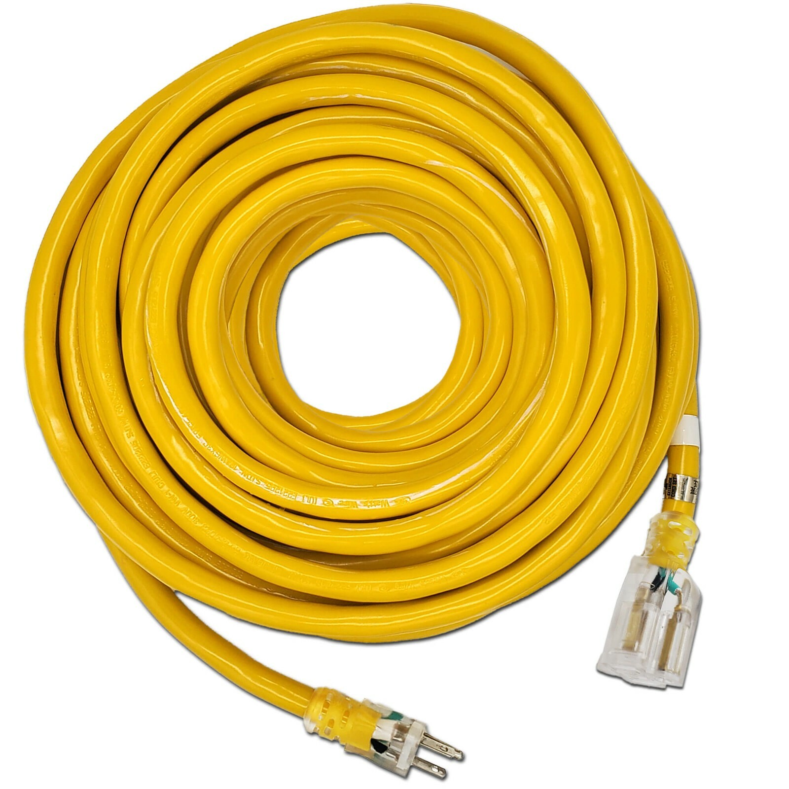 12 Gauge Heavy Duty Lighted Extension Cords SJTW Indoor / Outdoor 15-Amp Cord