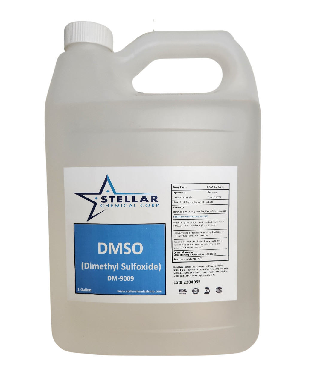 DMSO ~ Dimethyl Sulfoxide ~~ 2 Gallons  ~~ Stellar Chemical Corp