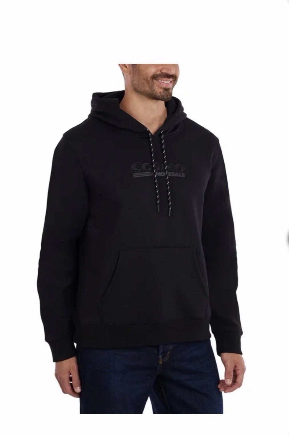 Kirkland Unisex Logo Hoodie Black New with Tags