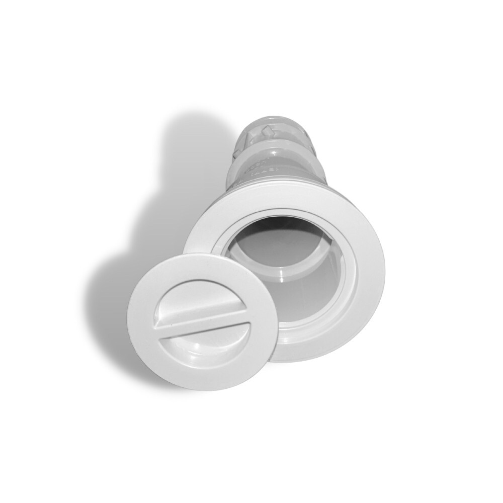 Aquastar US101 7.5" Umbrella Stands with Sleeve and Center Cap White (2 Pack)