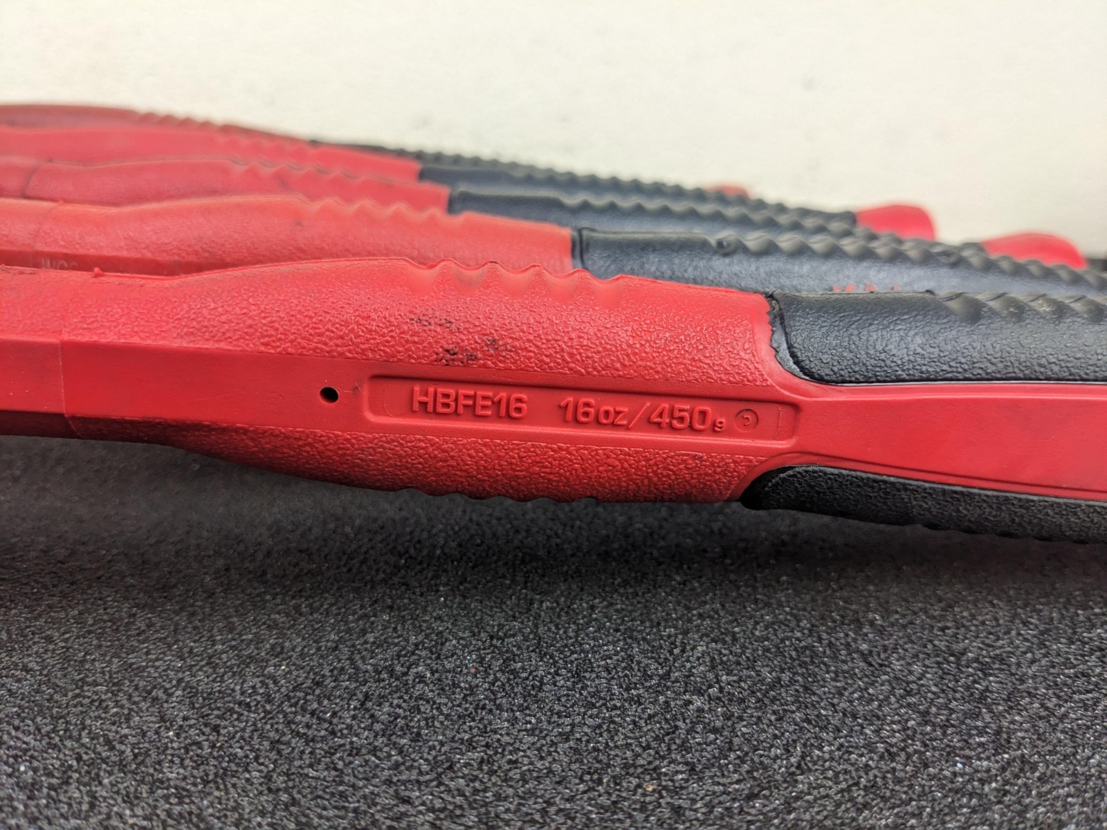 #bn105 Snap-on Tools 5Pc Master HBFE Red Soft Grip Dead Blow Hammer Set