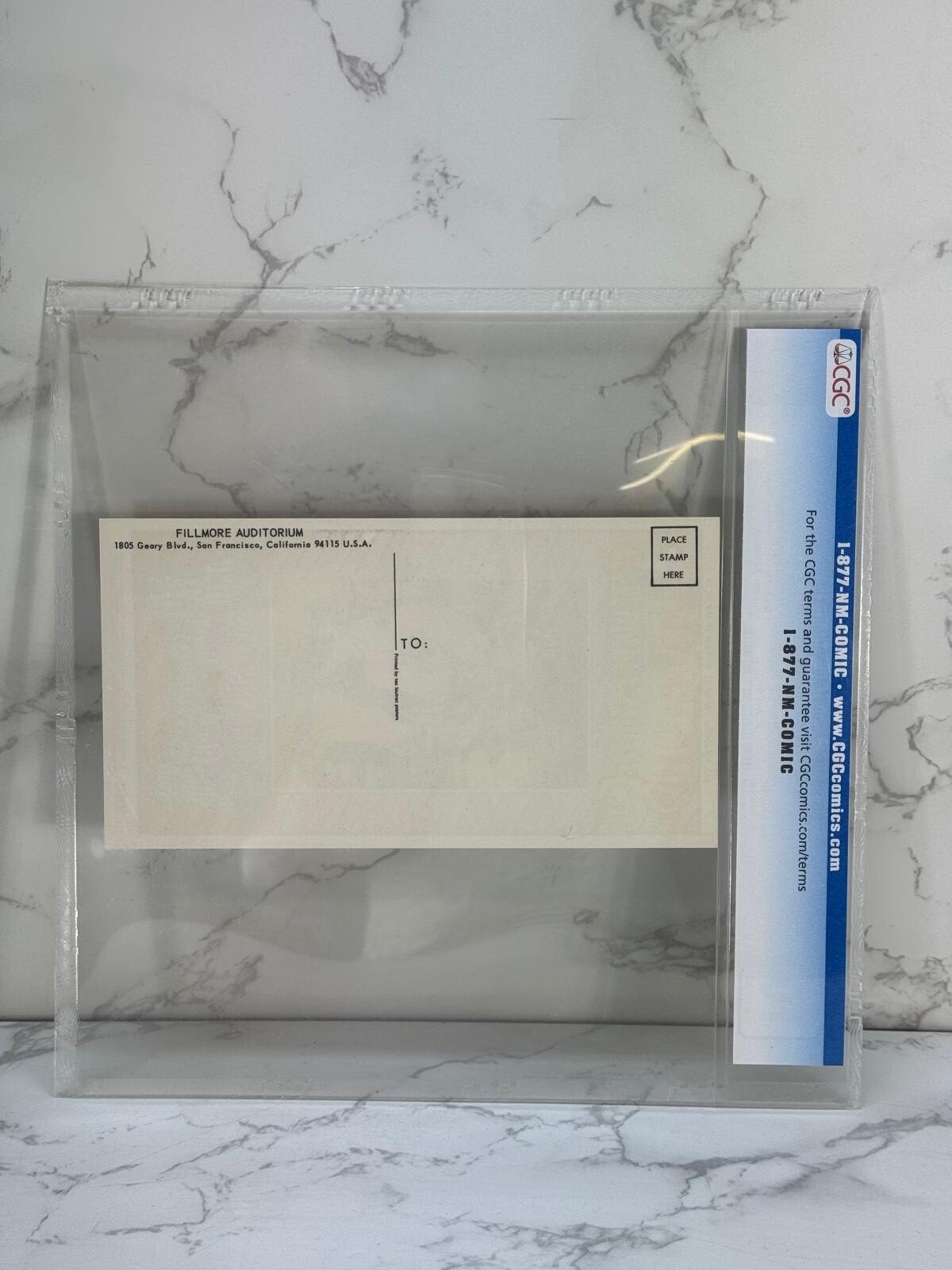 Buffalo Springfield Collectors 1967 Bill Graham Fillmore BG98 Postcard CGC 10