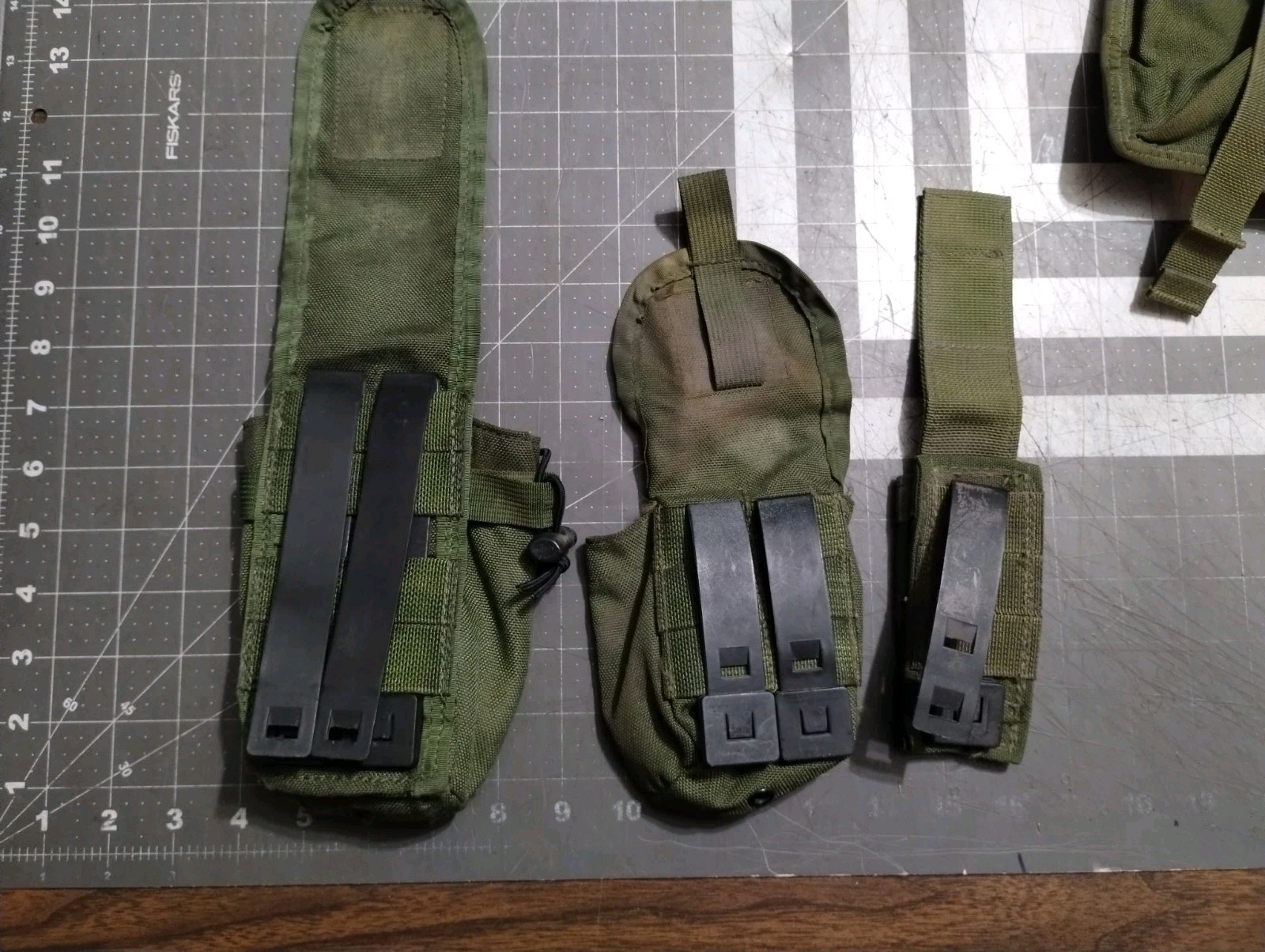 OD Green Used Pouch Lot, Tactical Tailor, Spec Ops, QM, Rigger Made?