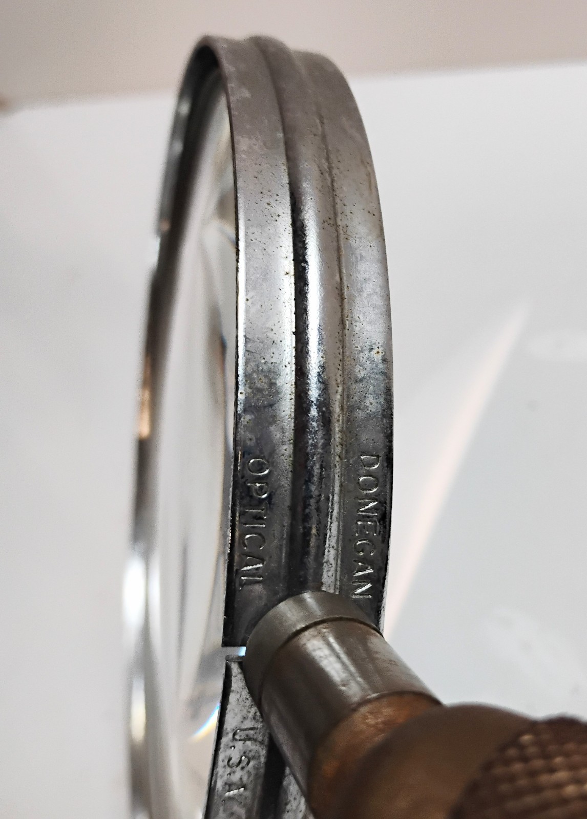 VTG Donegan Opticals Model 101D Table Magnifying Gooseneck Glass w/ Iron Base