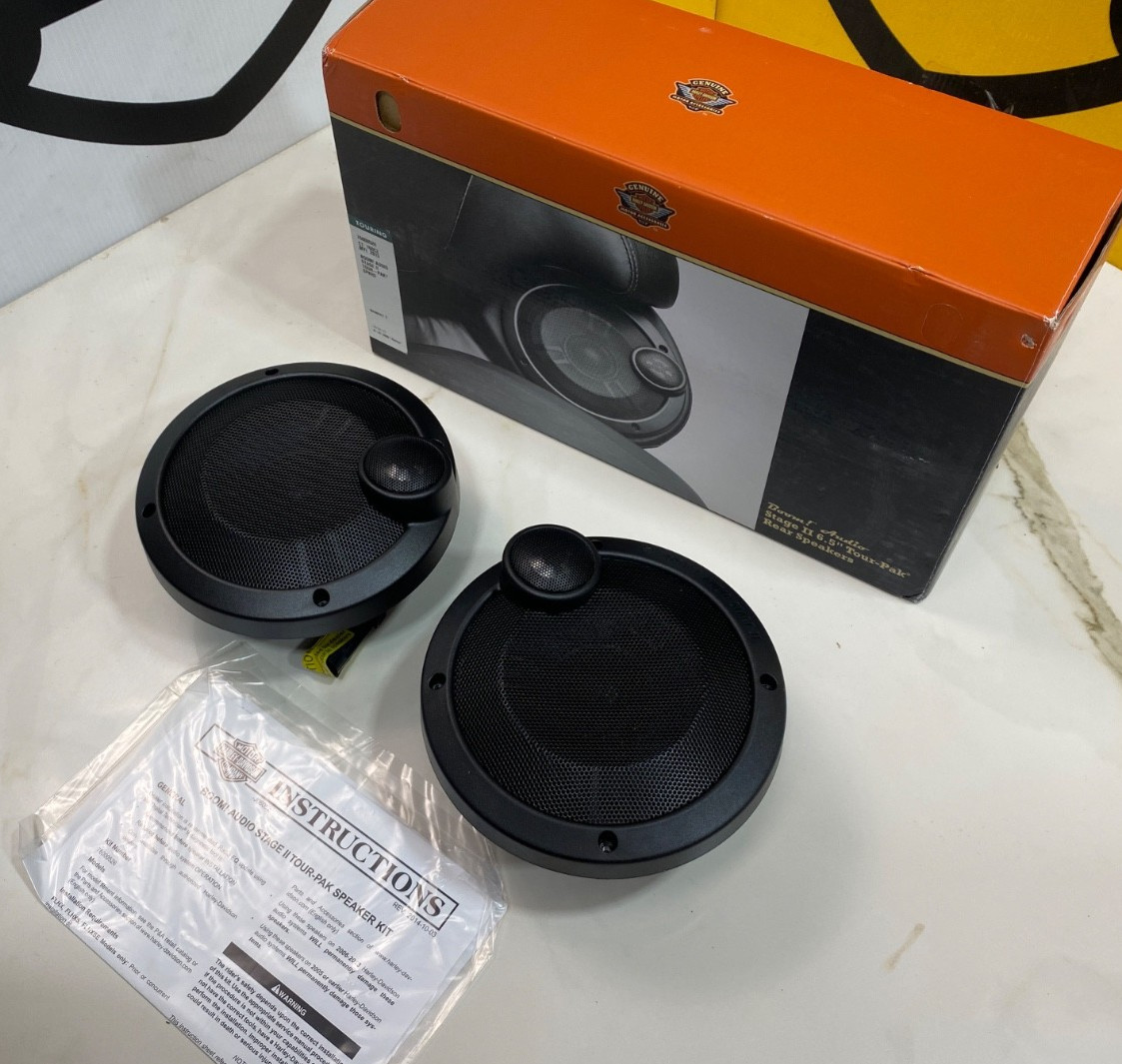 Genuine Boom Audio Stage II Harley CVO King Tour Pak Pack 6.5 Speakers Kit Trunk