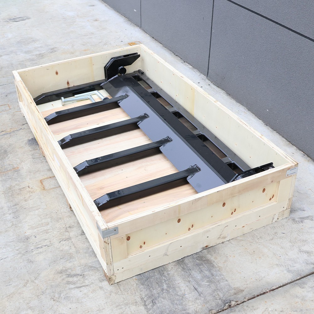 60" Clamp Debris Forks Tractor Skid Steer Loader Bucket Pallet Forks Heavy Steel