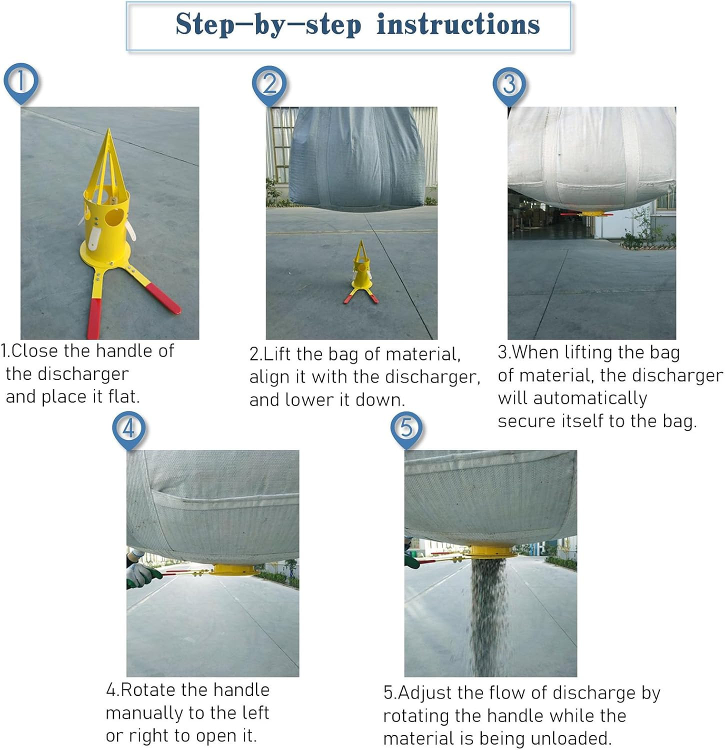 Big Bag Dispenser Bulk Bag Unloader, Dischargers for Farms Construction Industry