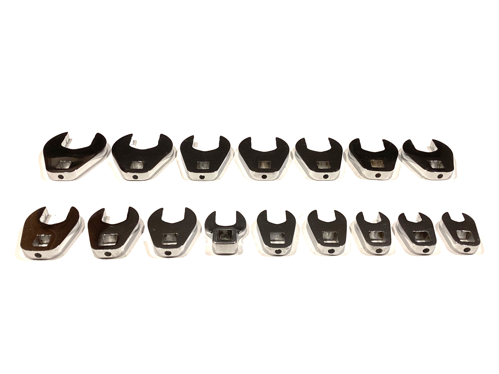 Proto And Snap On Tools USA Metric 16 Piece 3/8” Drive Crowfoot Wrench Set MINT