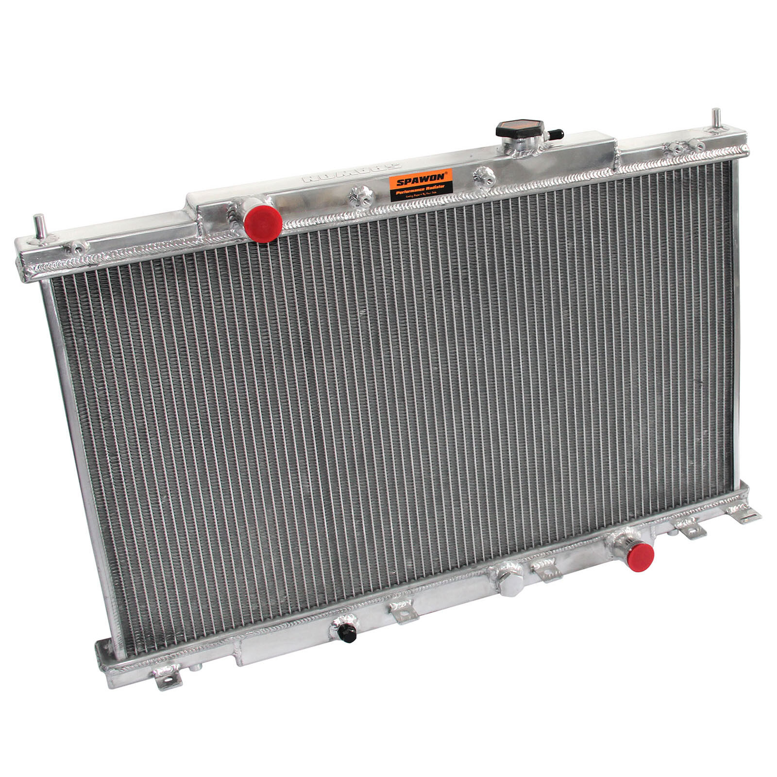 SPAWON Aluminum Radiator For Honda CRV Element 2.4L L4 2002-2006 2 Row MT 2443
