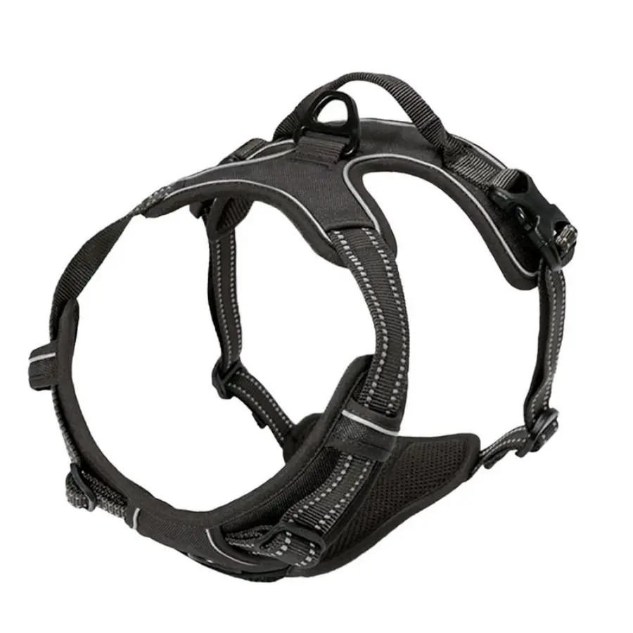 No Pull Dog Harness Large Heavy Duty Front Clip Reflective Handle