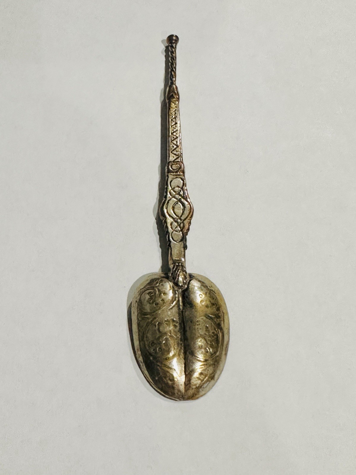 English Estate Sterling Silver Coffee Spoon GW London 1952 4 5/8"