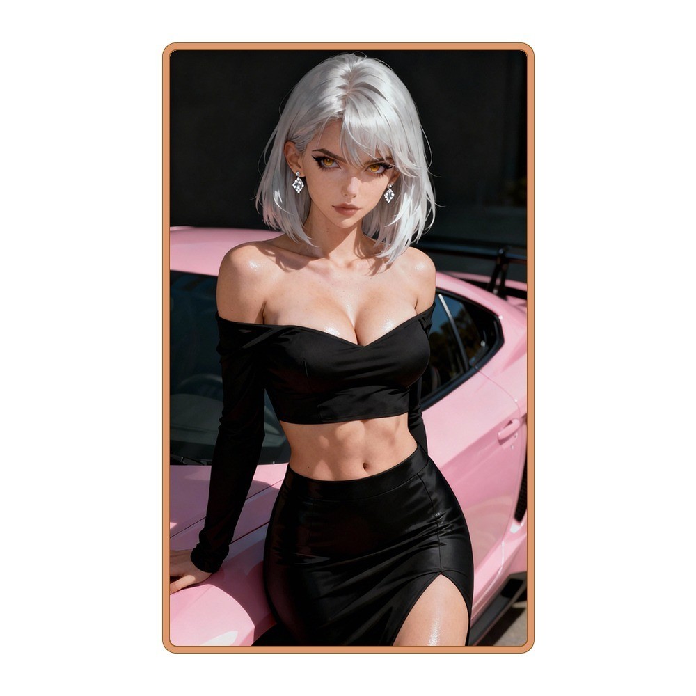 Ivory Vixen Pin Up Copper Art Bar 1 oz .999 After Hours Bullion Card Limited 50