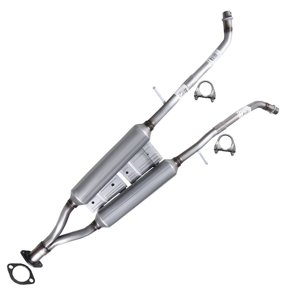 Stainless Steel Exhaust Resonator Pipe fits: 2009-2013 INFINITI G37 3.7L