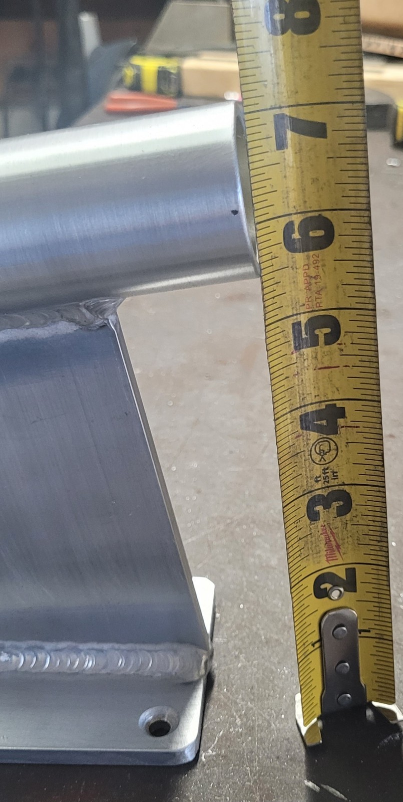 1 1/4" Inside Diameter Shallow Water Anchor ANGLED Transom / Stern Mount.