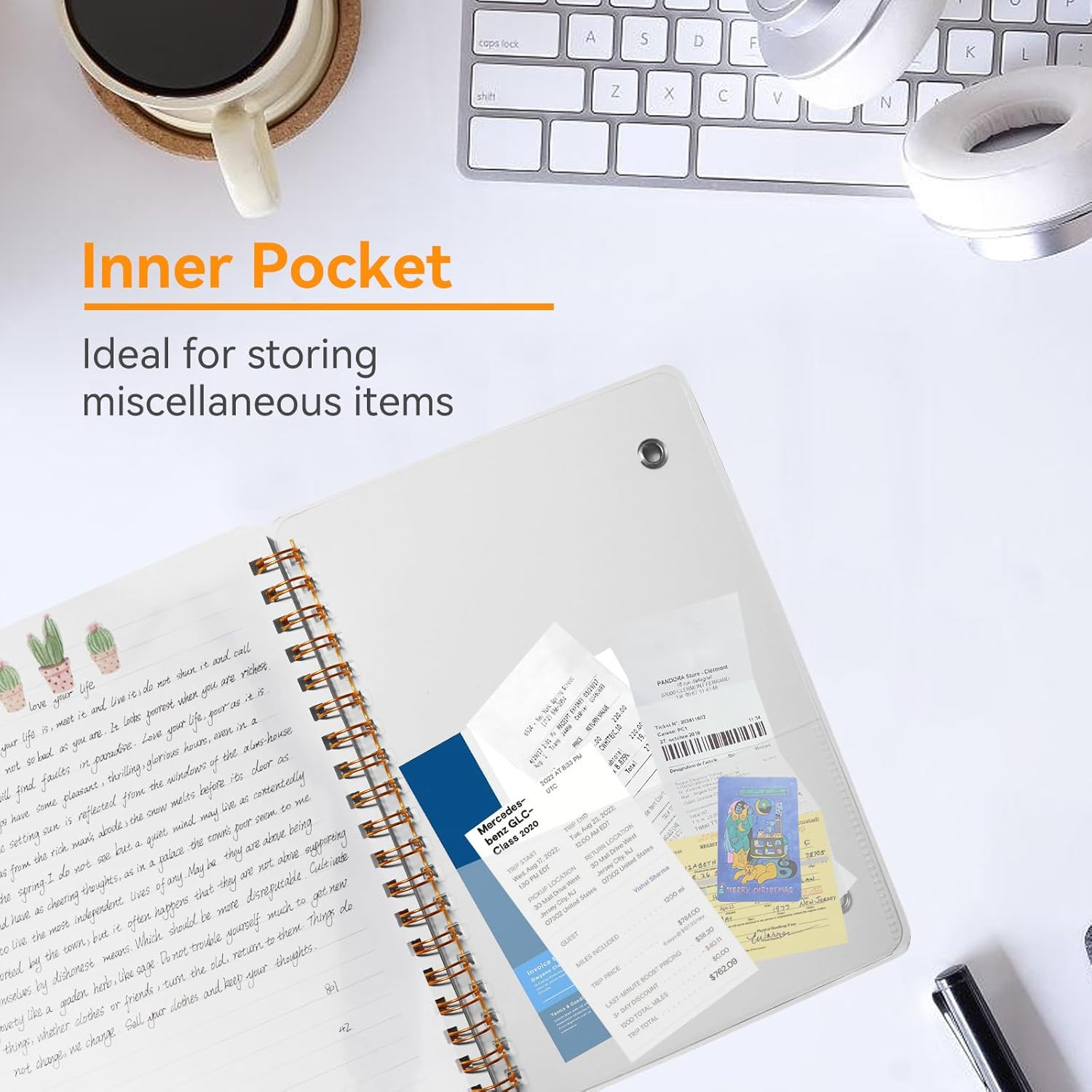 4 PCS Small Spiral Notebook 5x7, Spiral Journal Notebook, Notebooks for Work, No