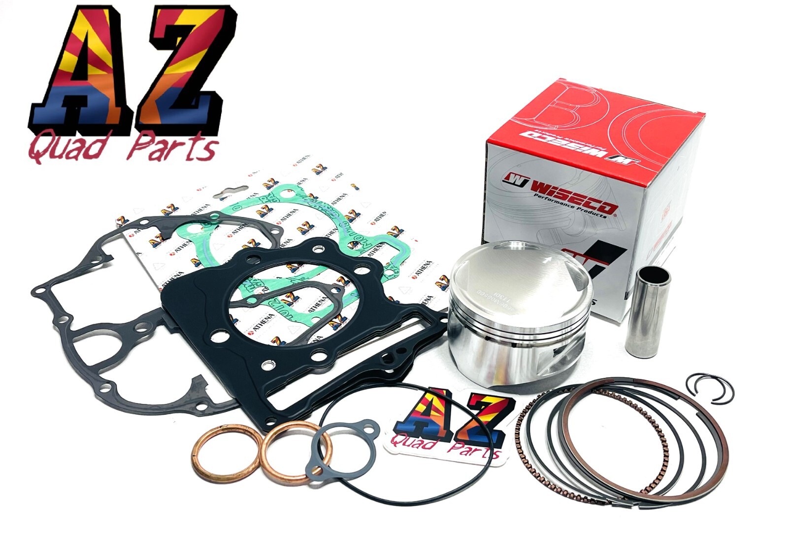 Honda 400EX 400X Wiseco 85mm Stock Bore 10:1 Piston Athena Top End Gasket Kit