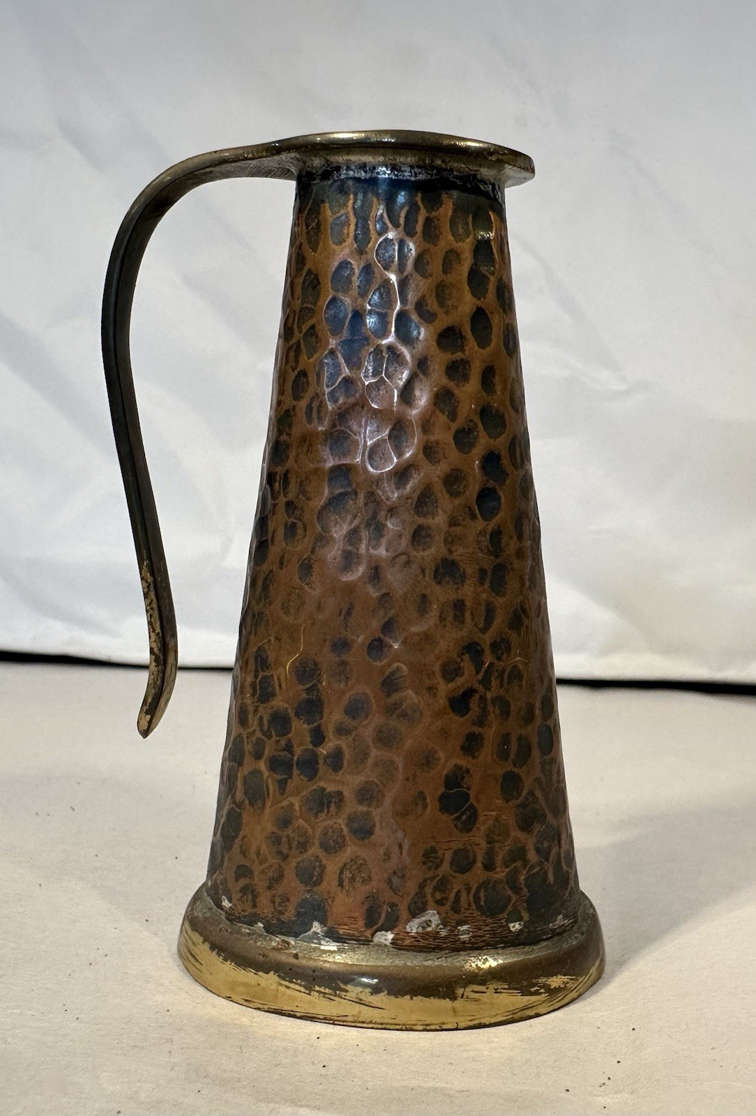 Mini Vintage Cooper & Brass Watering Can Vase Vessel Israel Made “Final Waters”