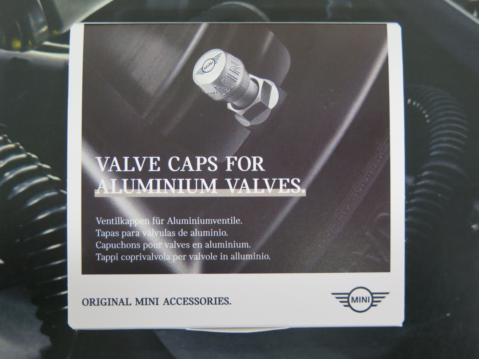 OEM MINI Cooper JCW Valve Stem Caps 36115A96C26