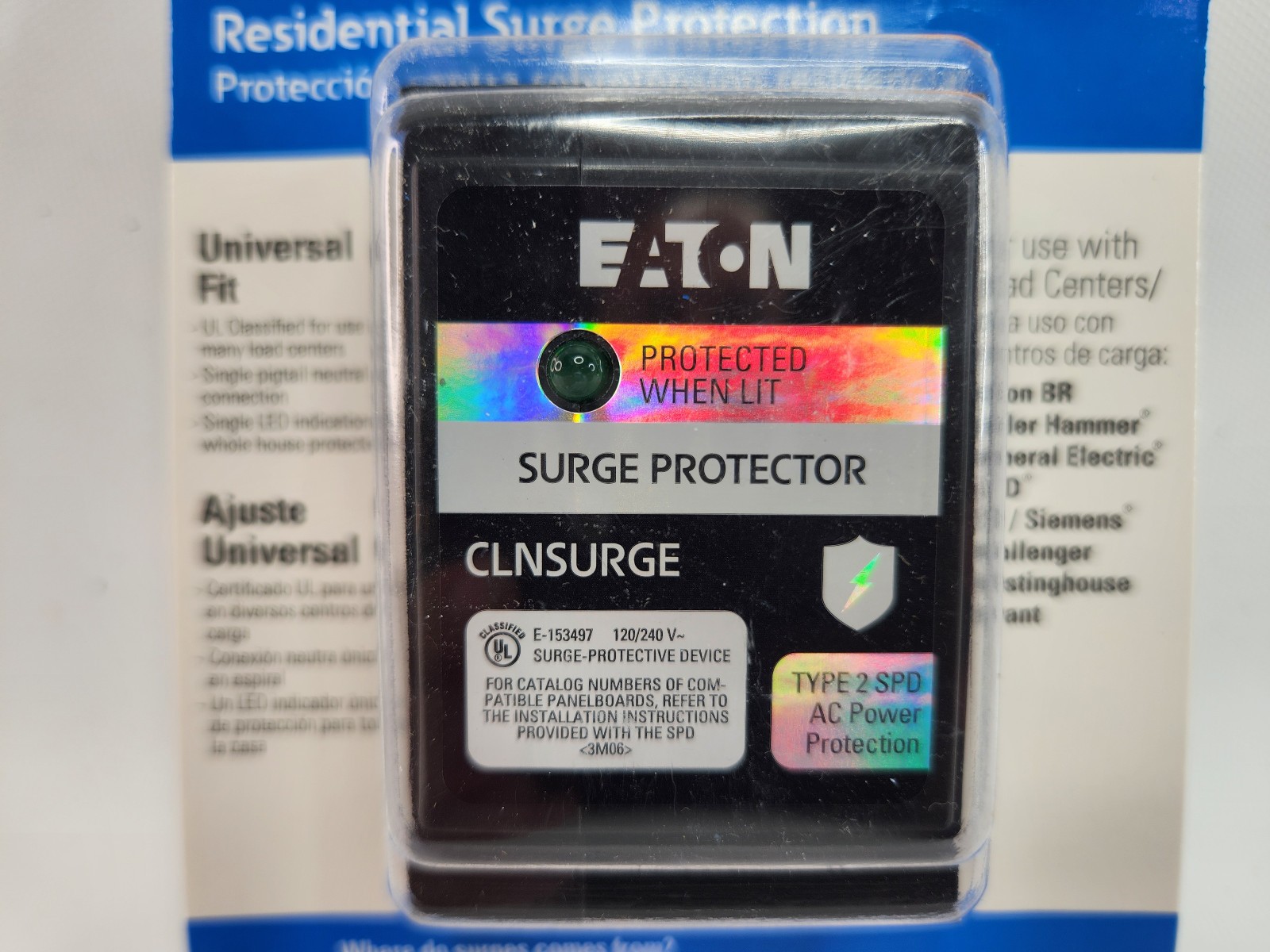 Eaton CLNSURGECS 20-kA Indoor Surge protective device CLNSURGE Type 2