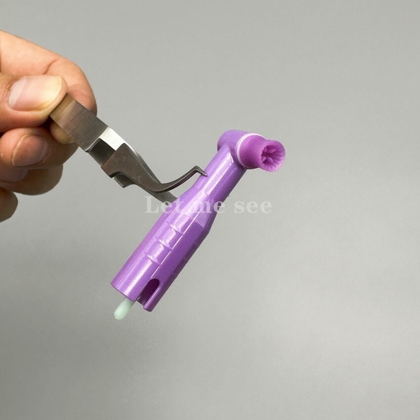 Dental Disposable Prophy Angles Soft Cup Latex Free 90° Polishing Cups Purple