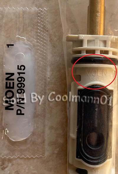 NEW! GENUINE MOEN 1222/1222B POSI-TEMP Shower Cartridge OEM 158084/85 US MADE