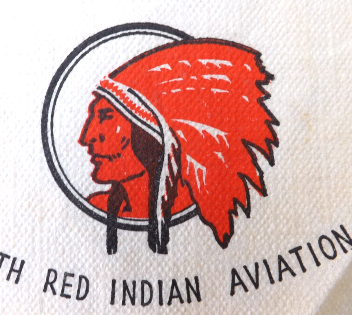 VTG. 1930s McCOLL-FRONTENAC SERVICE GAS & OIL STATION NAPKIN RED INDIAN AVIATION