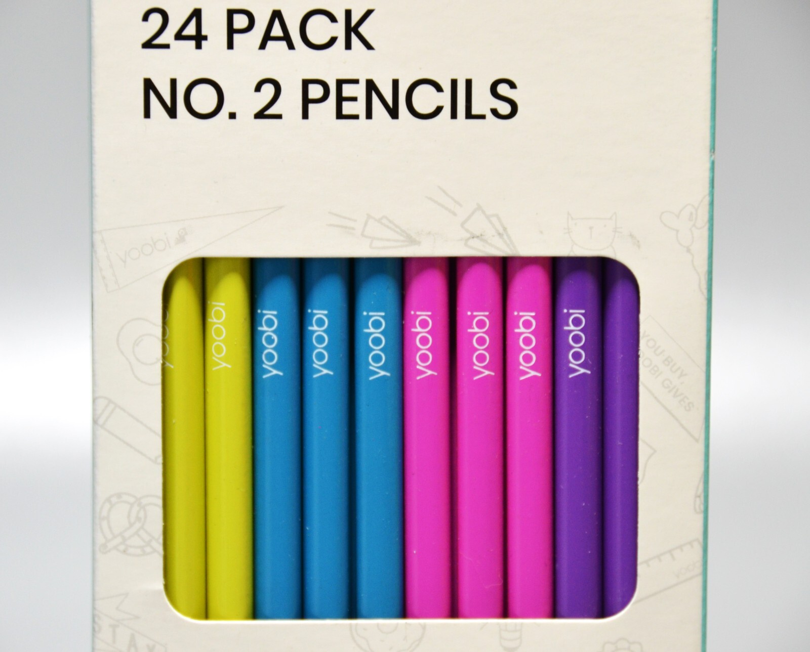 Yoobi 6 Pack Mechanical Pencils And 24 Pack no2 Pencils Pre Sharpened Multicolor