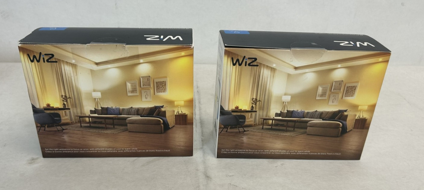 WIZ LED Smart Wi-Fi Connected 60W A19 Color & Tunable White Light Bulb, 6 total