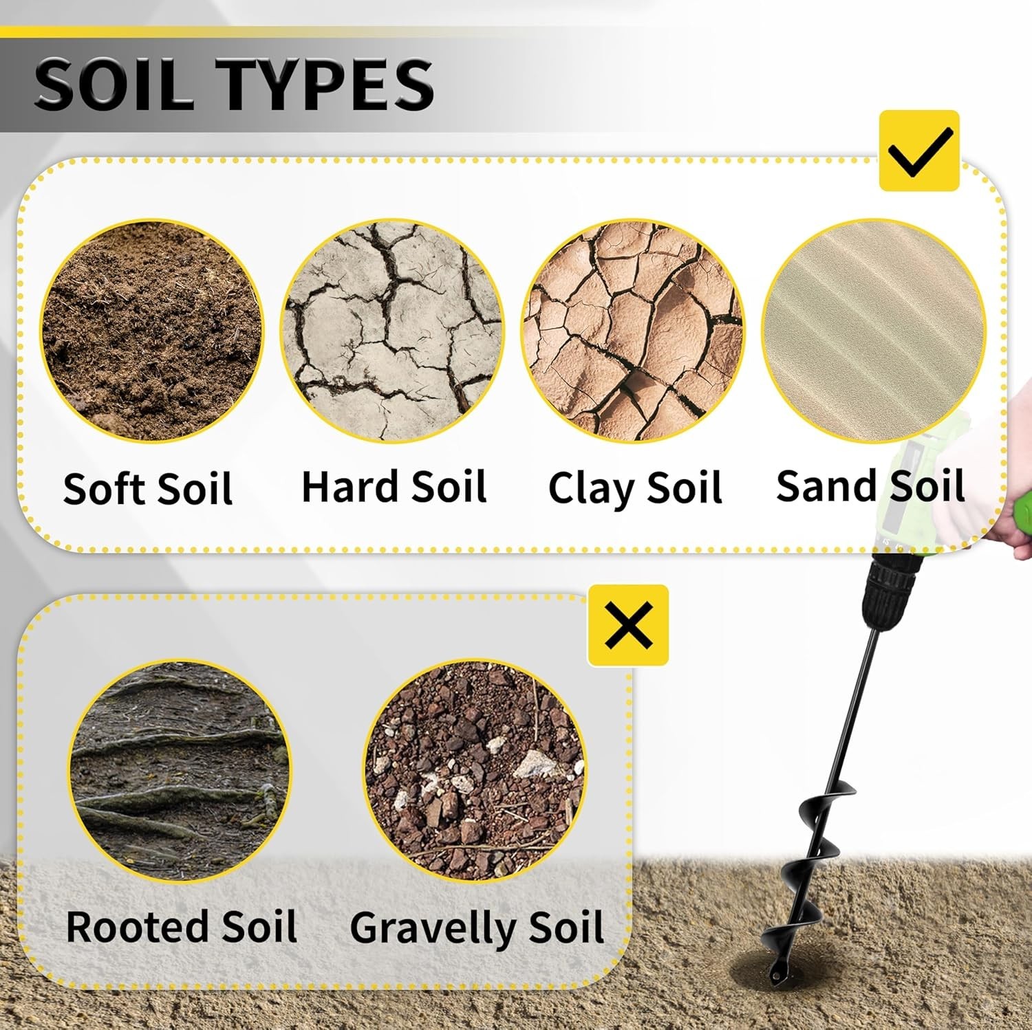 1.6 x 16.5 Plant Auger Drill Bit for Planting, New, Free Shipping