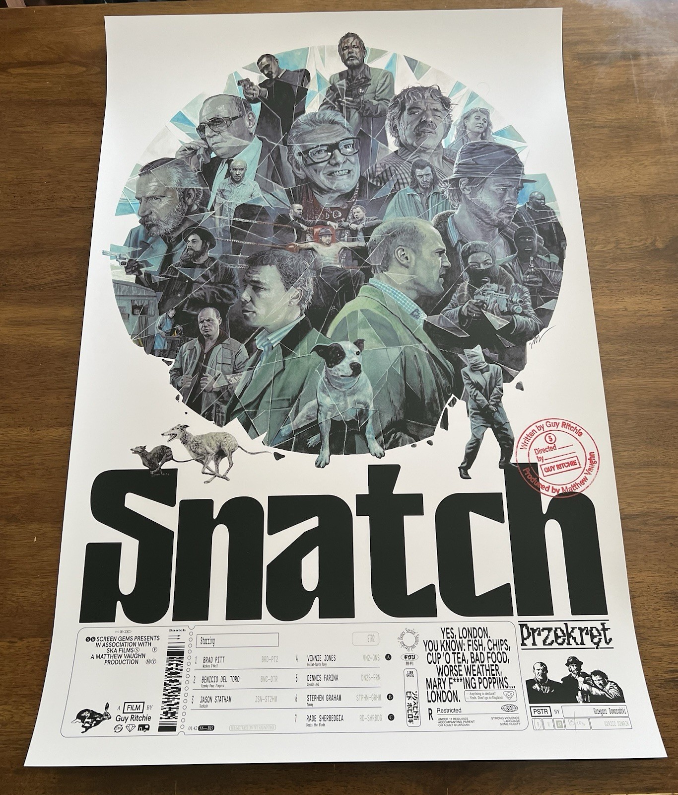 SNATCH Screen Print Poster Grzegorz Domaradzki Regular Edition  xx/100 GABZ
