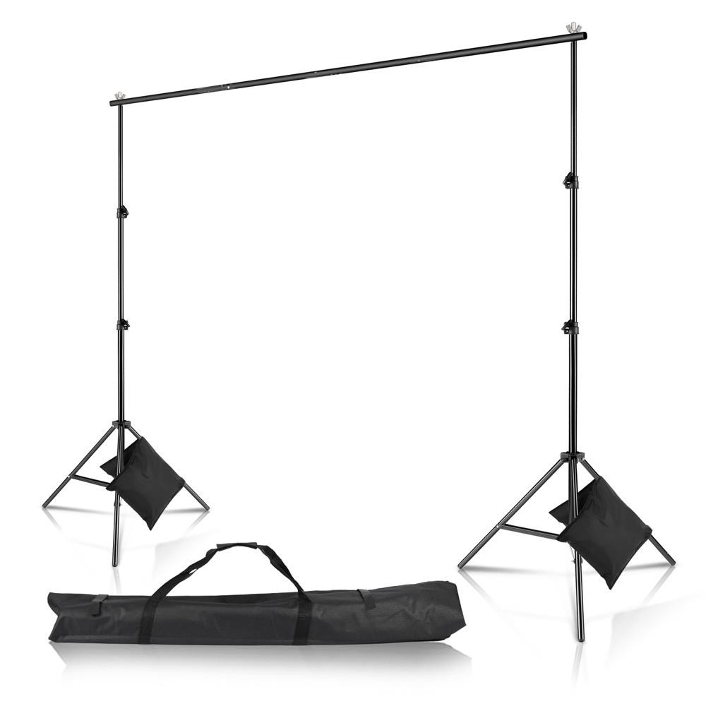 10Ft Adjustable Photography Backdrop Support Stand Background Crossbar Frame Kit