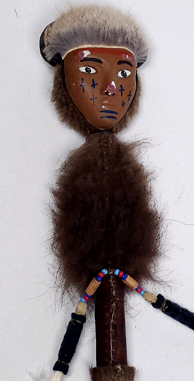 Vintage Native American Ceremonial Beaded Lance Spear 58" Indian Coup Staff