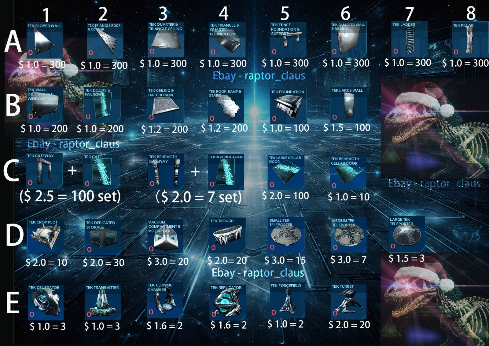 ArkSurvival Ascended PVE - Tek Structure (Deliver)