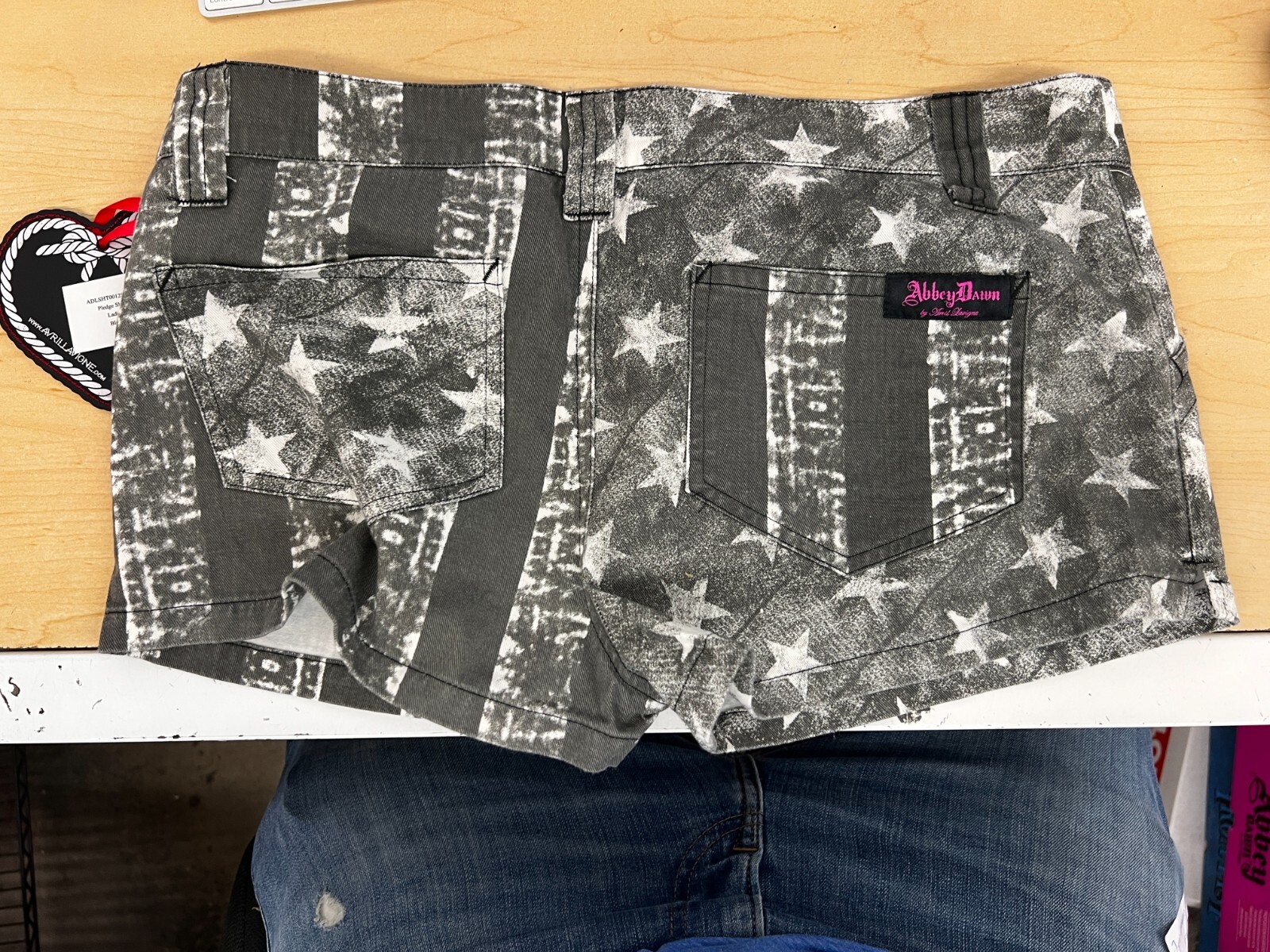 Abbey Dawn Womens American Flag Pledge Shorts