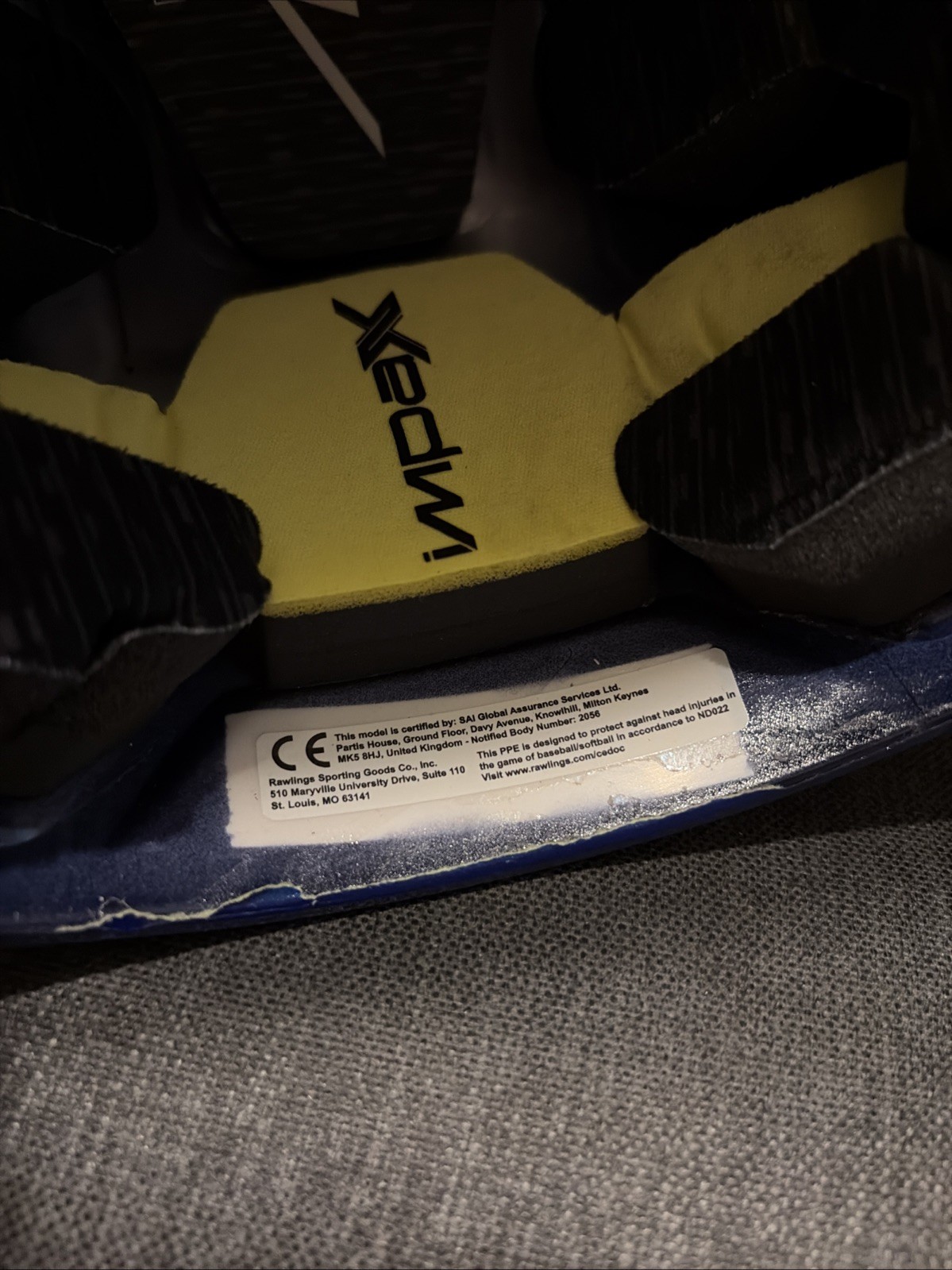 Rare Chicago Cubs New Batting Helmet XL LG Mach Carbon Impax 2022-23