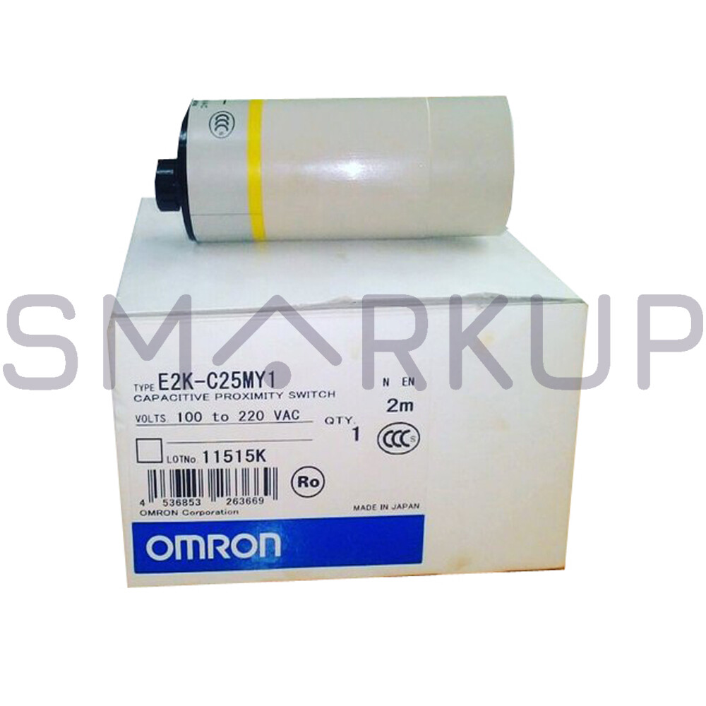 New In Box OMRON E2K-C25MY1 Capacitive Proximity Switch Sensor 90-250VAC