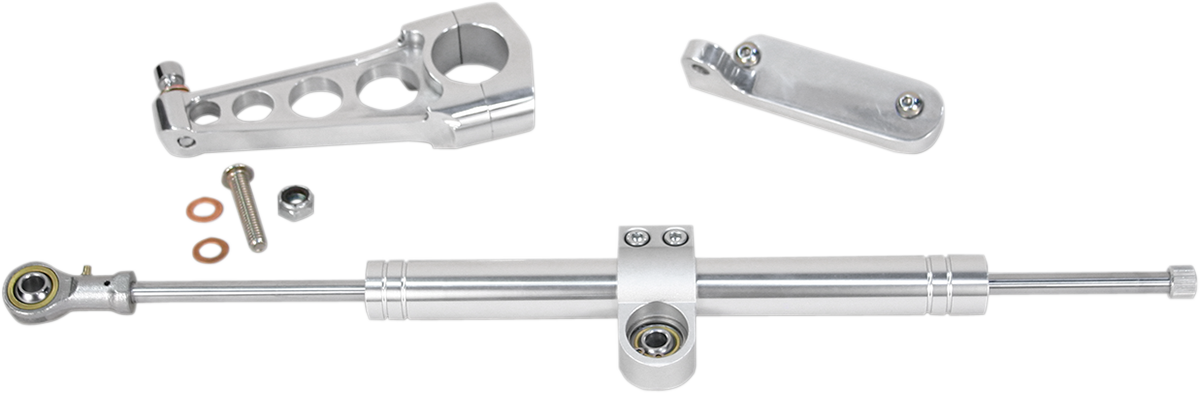 Custom Cycle Front Steering Damper Kit fits 1997-2007 Harley Touring FLHR FLHX