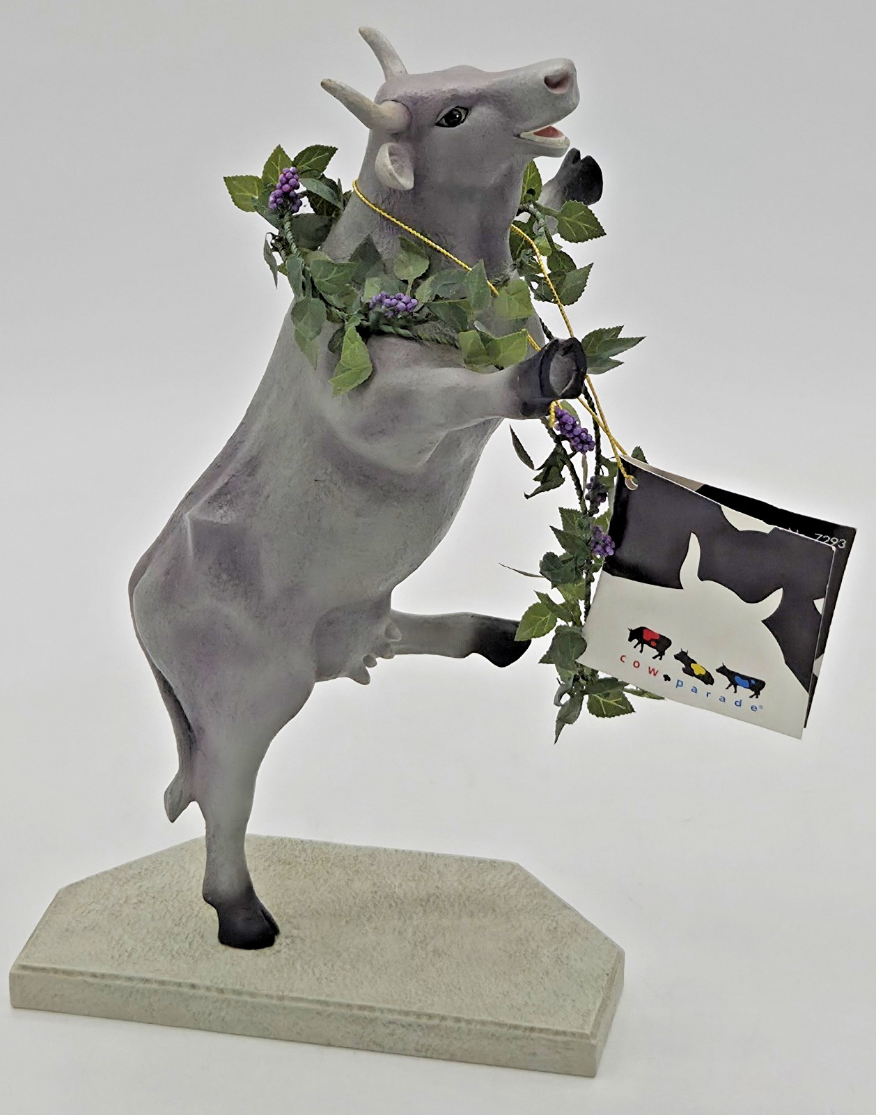 VTG Cow Parade Kudzudora Duncown 7293 LIMITED EDITION Statue Figurine FREE SHIP