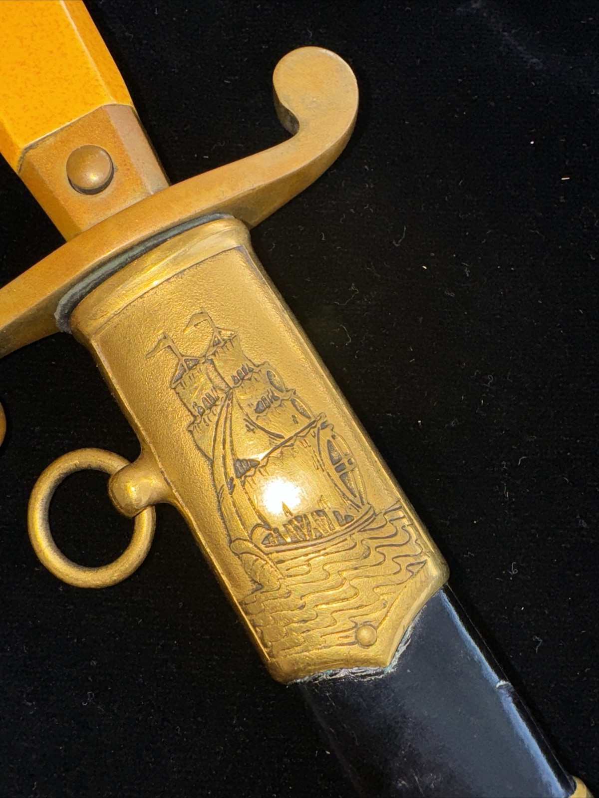 Soviet Officer Dagger, Sailor, The Full Dress Uniform 1957, ZIK 57, Numbered