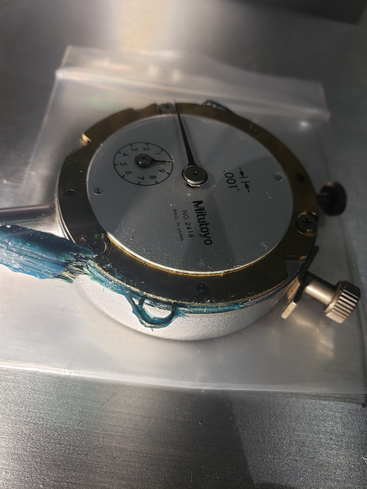 New bezel with lens only for Mitutoyo dial indicator made in USA.