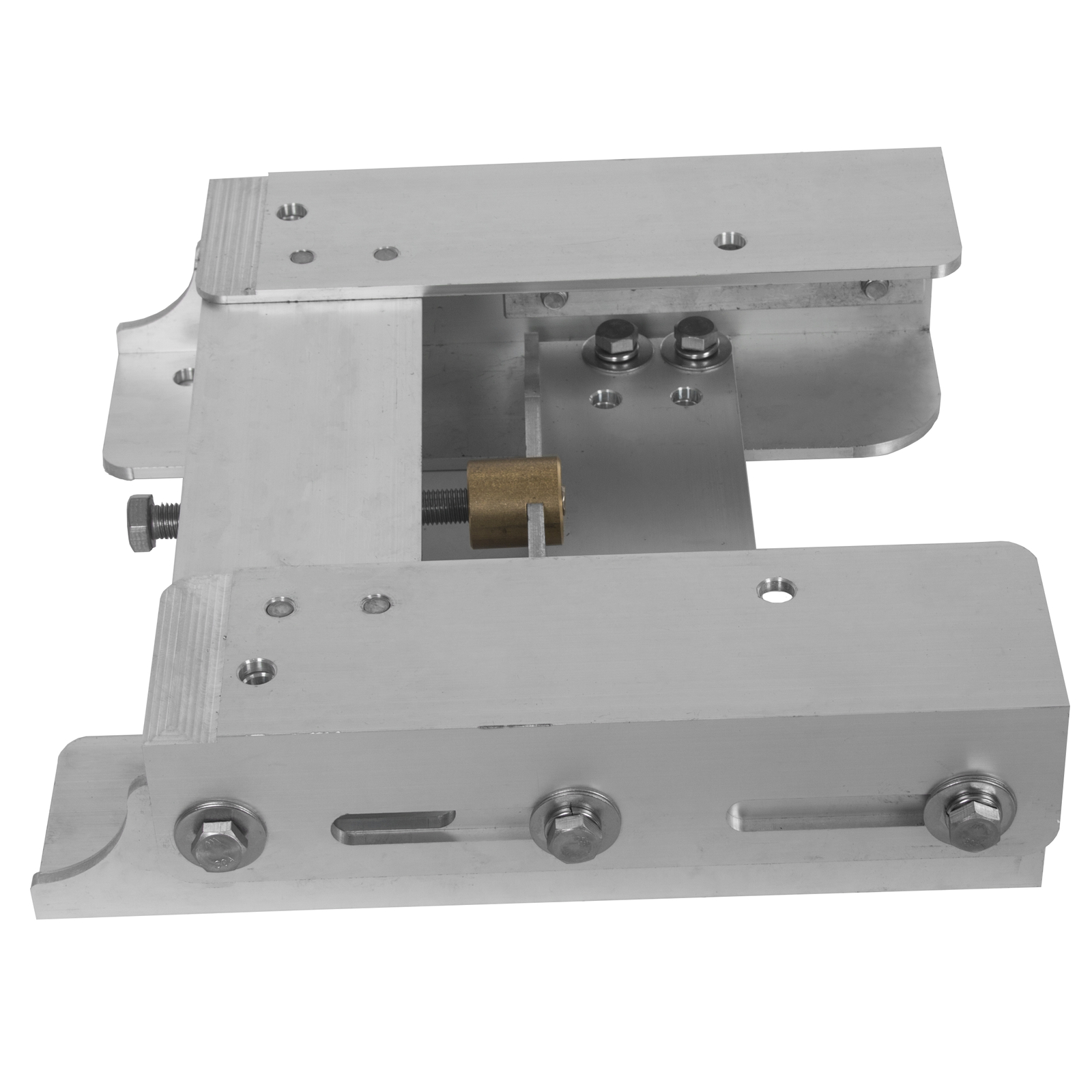 Adjustable 4'' Outboard Boat Aluminum Jack Plate Tool Silver