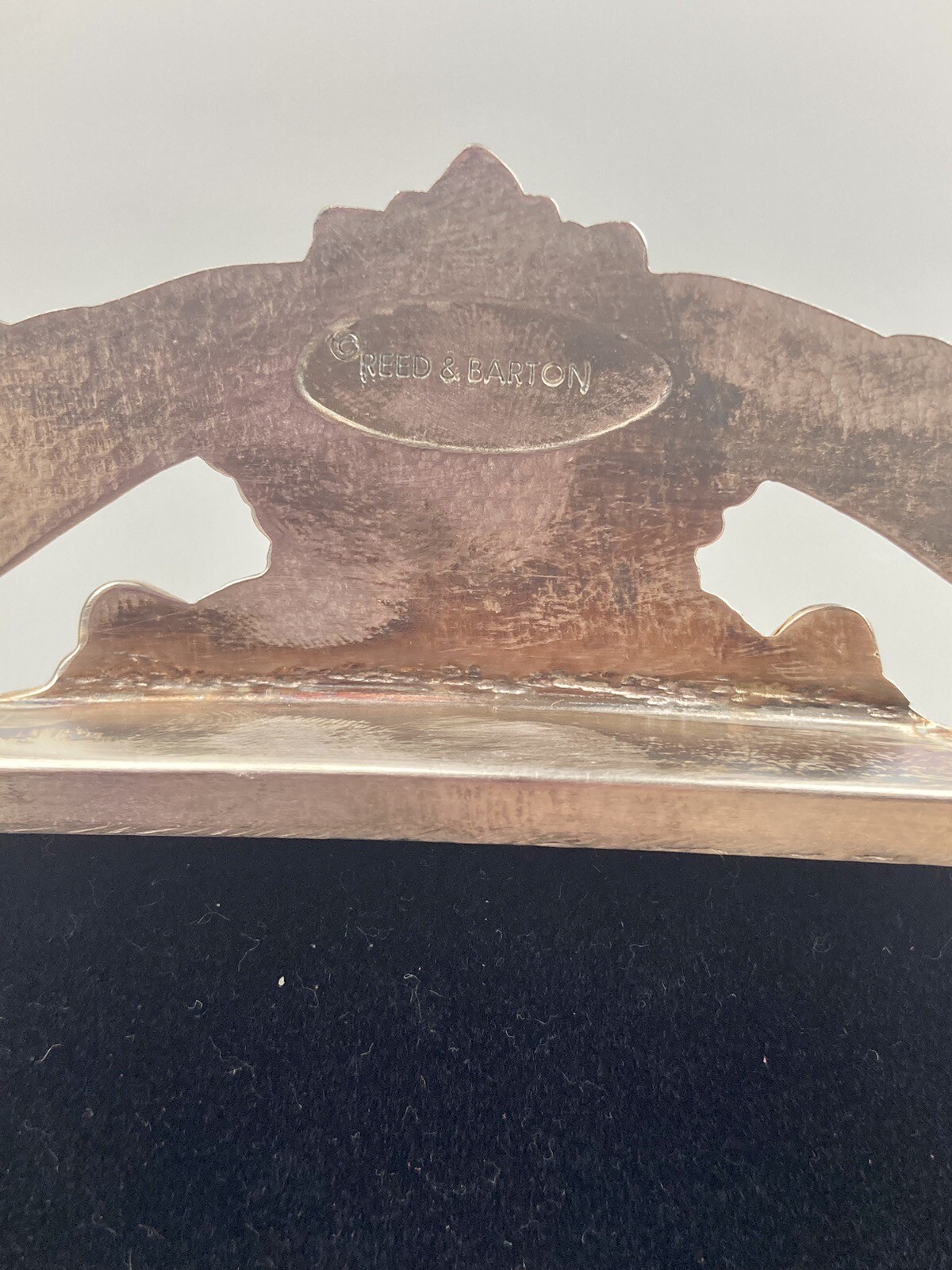 Antique Vintage Fruit Flower Art Nouveau Reed & Barton Silver Plated Photo Frame