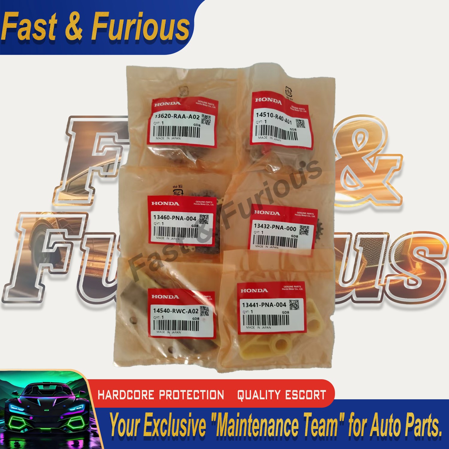 OEM For 08-2015 HONDA ACCORD CR-V 2.4L L4 DOHC Timing Chain Kit VVT Sprocket SET