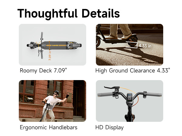 NAVEE GT3 Electric Scooter for Adults, 20MPH, 31 Miles Range,10" Tires, Commuter