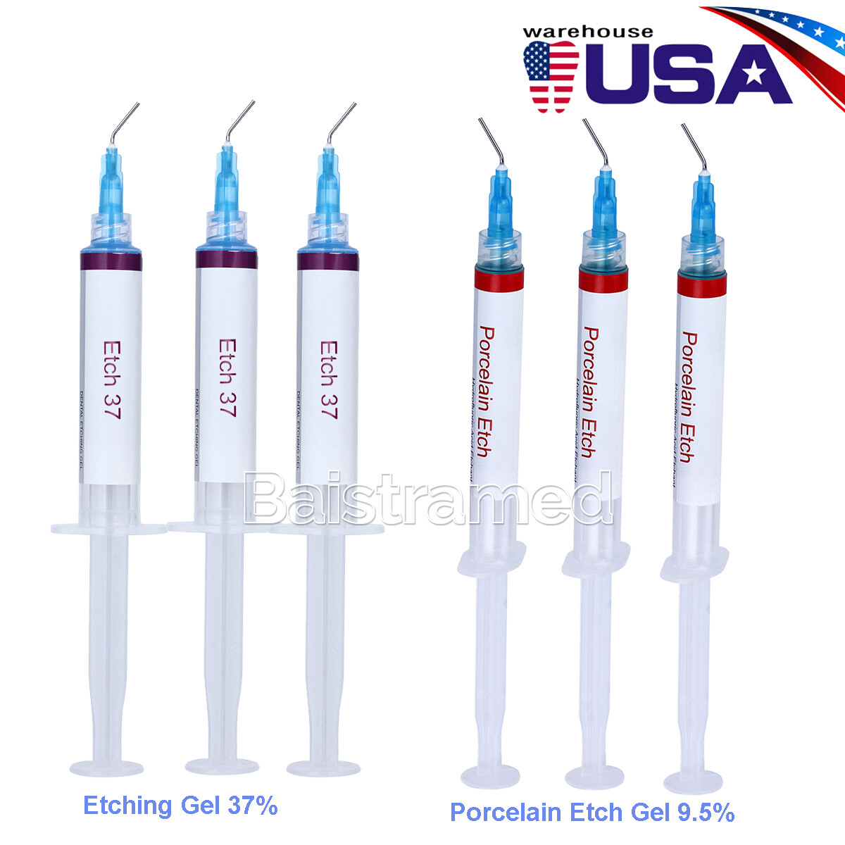 Dental Porcelain Etch Gel 9.5% Hydrofluoric Acid Etchant /37% Acid Etching Gel