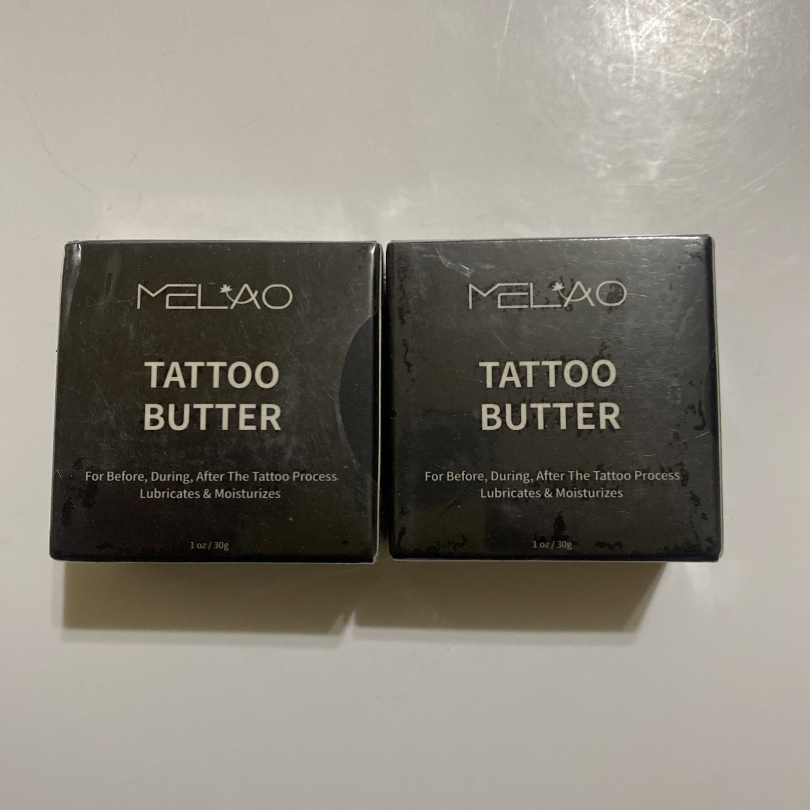2 Melao Tattoo Butter Cream Butter Natural 1 oz Aftercare Moisturizer