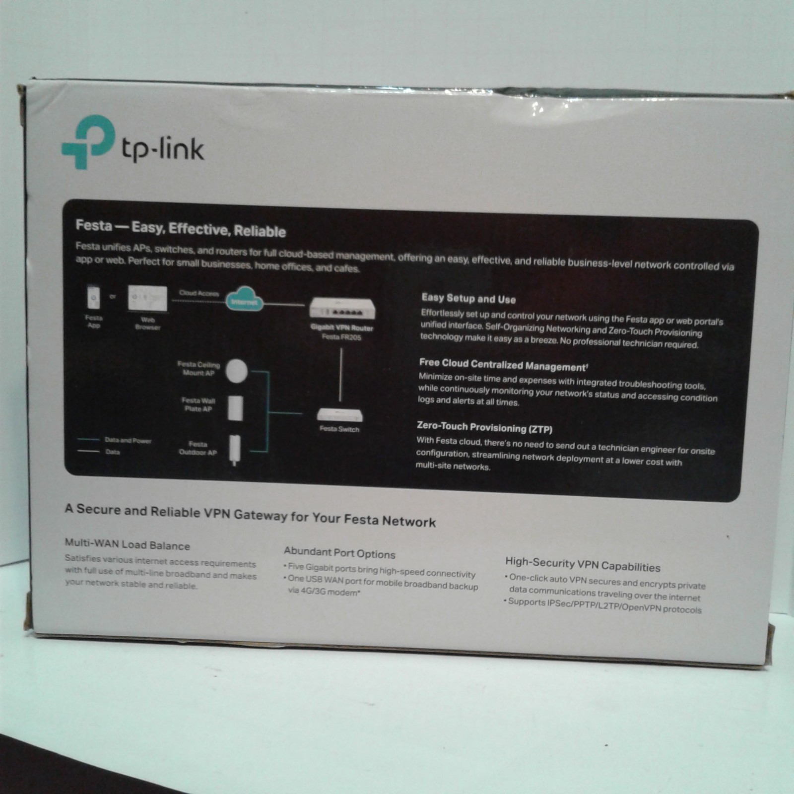 TP-Link Festa FR205, Multi-WAN Wired Router, Up to 3 Gigabit WAN Ports & One USB