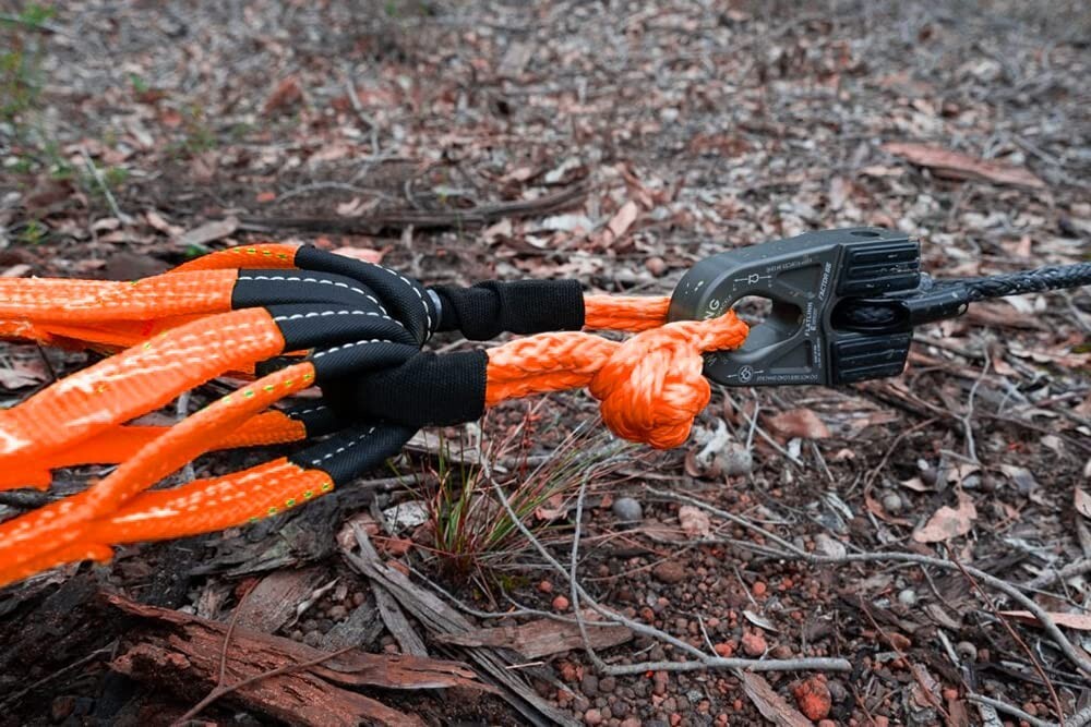 2 Pack 1/2 x 22 Inch 56,000,lbs Soft Shackle Synthetic Rope for ATV UTV 4X4