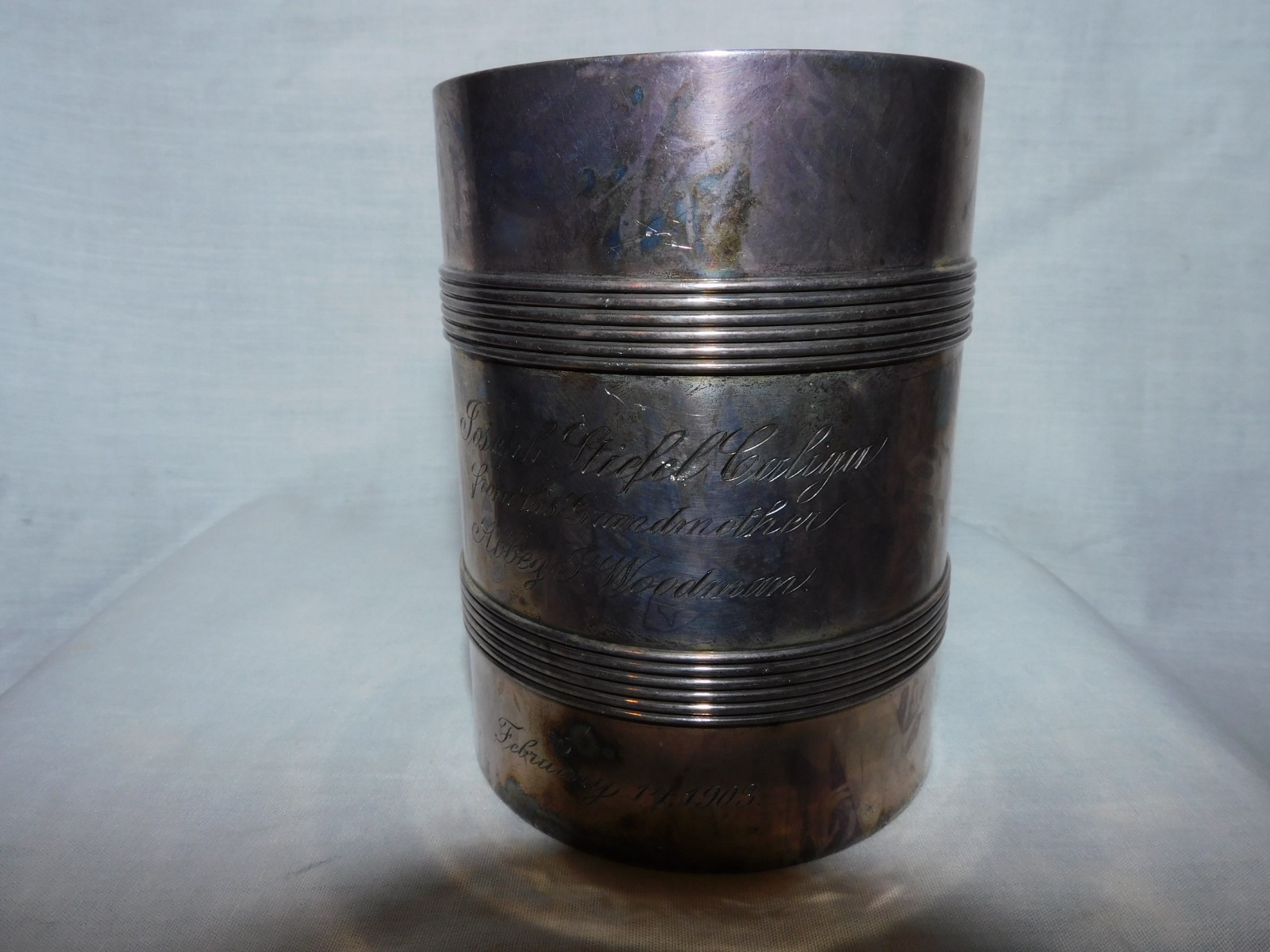 ANTIQUE TIFFANY & CO. STERLING MUG - 100% ORIGINAL - 246.5 GRAMS