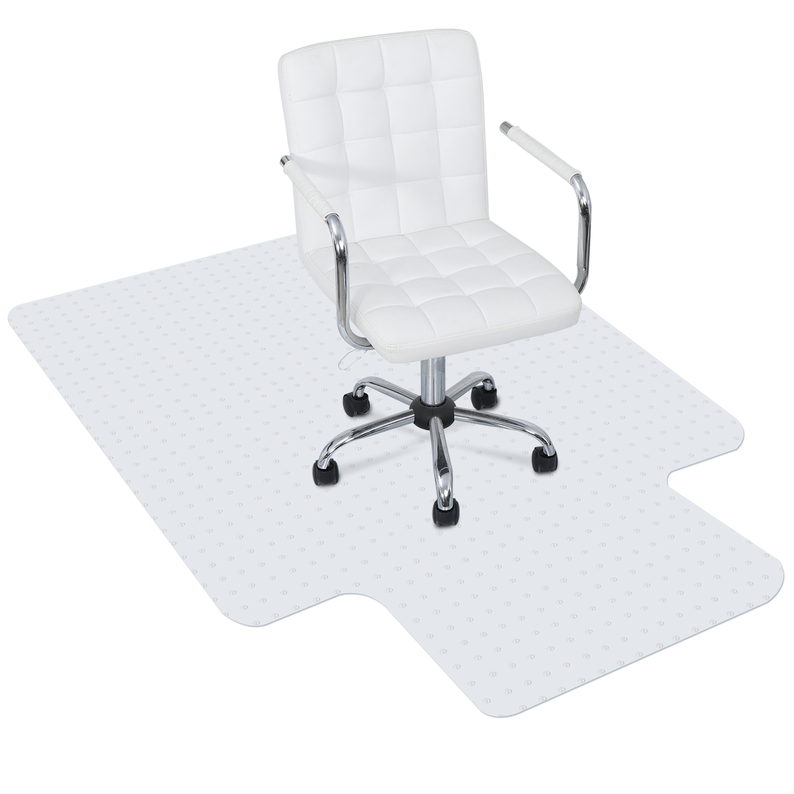 1/2/4/6PCS Office Chair Mat Anti-Slip for Hard/Carpet Floor 36 x 48"/46 x 60"